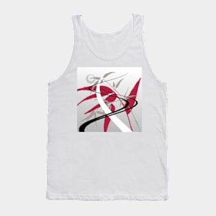 bamboo road abstract digital painting Tank Top